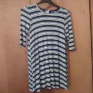 Shasa   size S/CH blue/white stripped dress